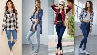 OUTFITS CAMISAS A CUADROS – TENDENCIAS CAMISA 2018 - YouTube