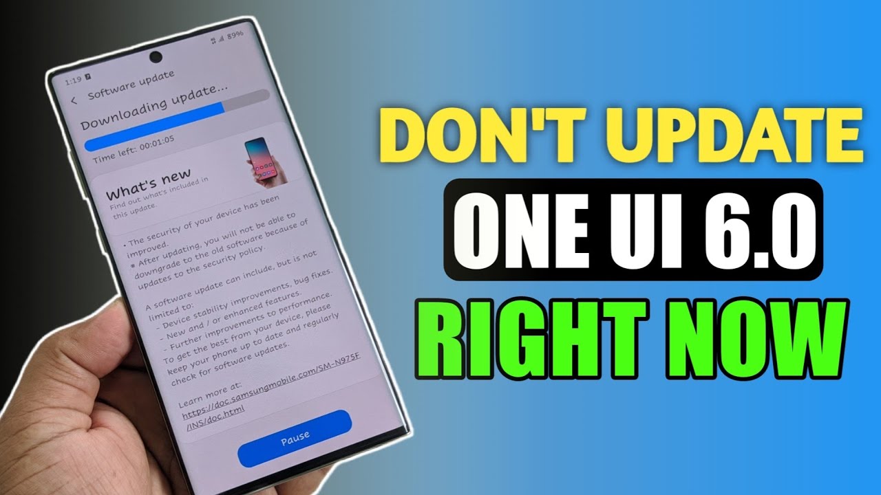 ONE UI 6 Update for Samsung S23 Phones - Major Problems - YouTube