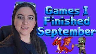 Games I Finished - September 2026