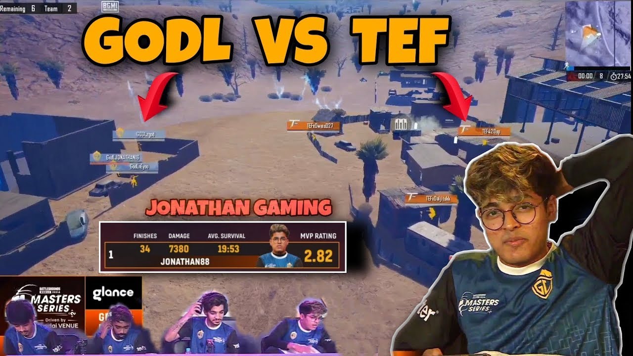 GODL vs TEF - MASTERS SERIES | Jonathan Gaming - PUBG Gameplay 