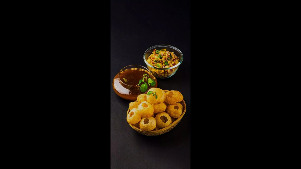 Pani Puri with Spicy Chili Sauce, Street Food Style at Home  