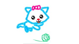 Малыш, Давай Рисовать Вместе. Мультик Раскраска