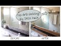 Bathroom makeover and no-drill shelving! (diy IKEA hack)