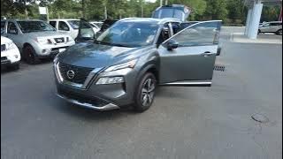 N3099 2021 Nissan Rogue Platinum in Gun Metallic