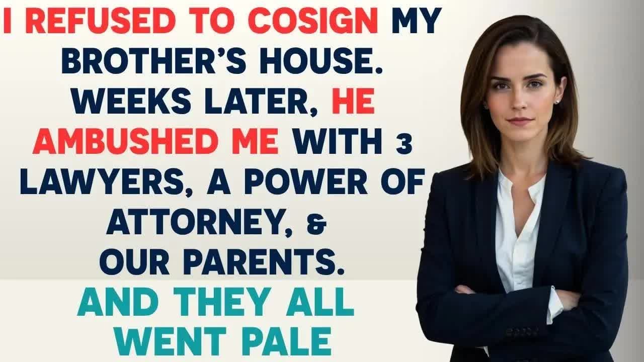 I Refused To Co Sign My Brother’S House  Weeks Later, He Ambushed Me With Three Lawyers, A Power