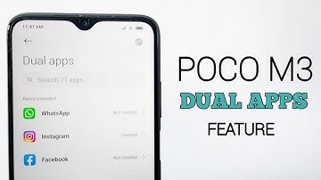 Xiaomi POCO M3 Dual Apps Feature | App Clone in Poco M3