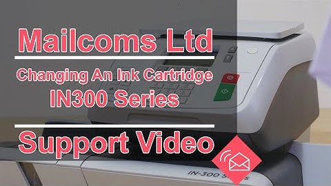 Changing the ink cartridge for a Neopost / Quadient IN300 Series Franking Machine