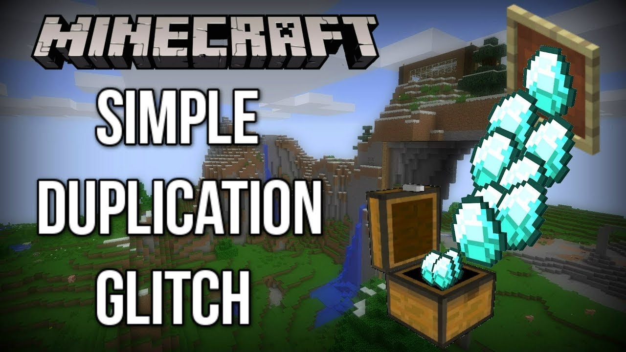 TOP 3 DUPLICATION GLITCHES! ( SUPER EASY/ANY ITEM) MINECRAFT - YouTube