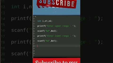 C program to print natural Number From n2 to n1 || C programming language || #shorts #harrybhai