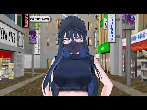 【MMD】ブルアカの錠前サオリでアクションカメラワーク練習（その３）