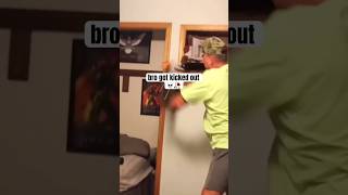 Psycho Dad wouldn’t let McJuggerNuggets play his Xbox and kicked in the door💀😭#shorts #fyp #wtf