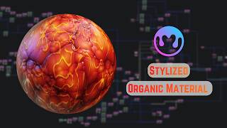 Stylized Organic Material | MaterialMaker 1.6 (Portal Nodes in MM) #materialmaker