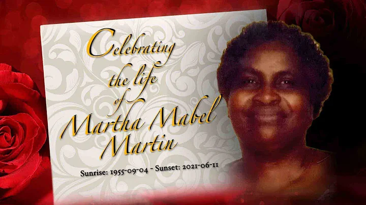 Burial Service of Martha Mabel Martin