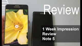 My 1 Week Experience With The Samsung Galaxy Note 5
