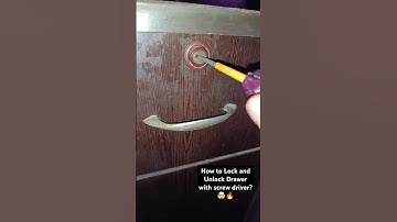 How to Lock & Unlock Drawer with Screwdriver? 🤯🔥#howto #youtubeshorts #shorts