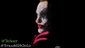 #DrawWithJolo | Joaquin Phoenix Joker Time-Lapse Digital Art using Autodesk Sketchbook