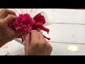 HEADSラッピングポイント　造花を使った簡単豪華ラッピング　３