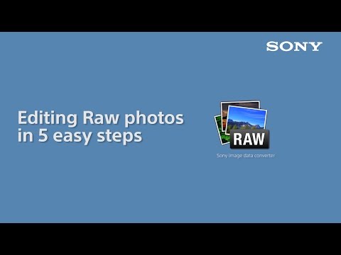 How to: edit RAW photo files with Sony Image Data Converter