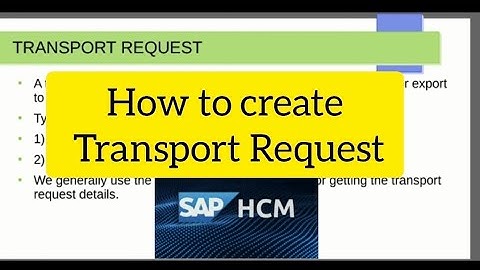 How to create Transport request in SAP HCM #sap #saphcm #implementation #configuration #education