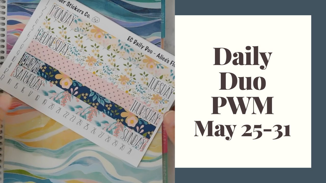 PLAN WITH ME || May 25-31, 2020 || ERIN CONDREN DAILY DUO - YouTube