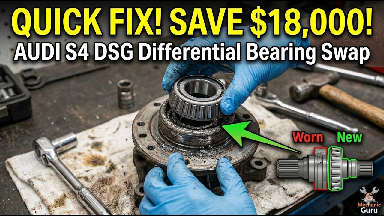 AUDI S4 09-2012 B8 / 13-2015 B8.5 FRONT DIFFERENTIAL BEARING REPLACEMENT / FRONT DIFFERENTIAL NOISE