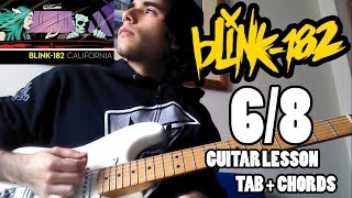 Blink-182 - 68 - Guitar Lesson With Tab And Chords - Hq Sound