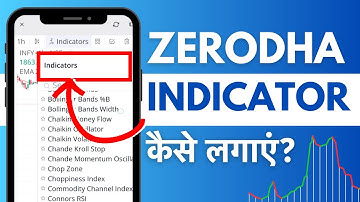 Zerodha Me Indicator Kaise Lagaye? How To Apply Indicators In Zerodha