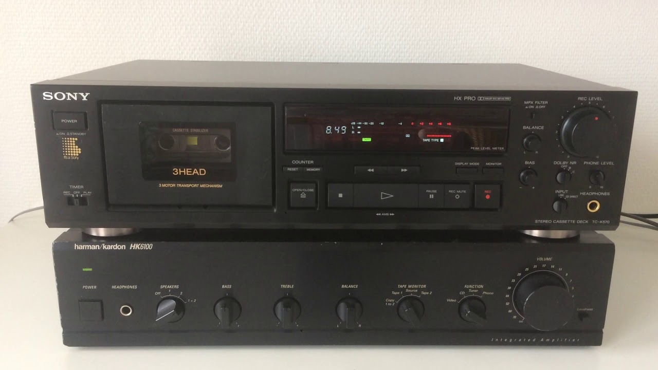SONY TC K570 Tape Deck 3 HEADS AMS YouTube