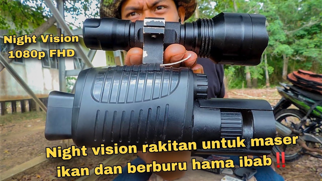 Review night vision rakitan, ready untuk berburu hama B4B1 jernih dan bisa jarak jauh‼️