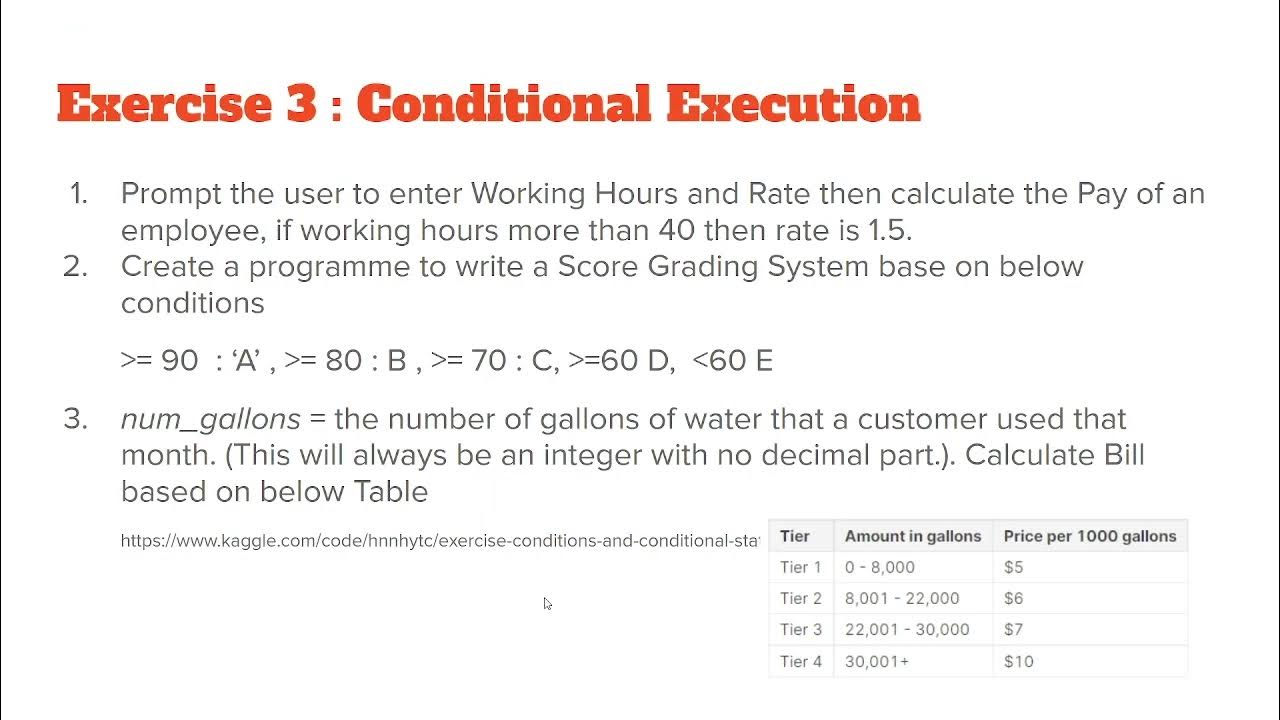 Practice Questions on Conditional Execution in Python - YouTube