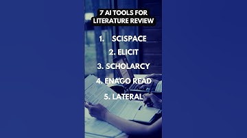 Top 7 Research AI Tools for Literature Review 🔥 #researchaitools #basicsteps #literaturereview