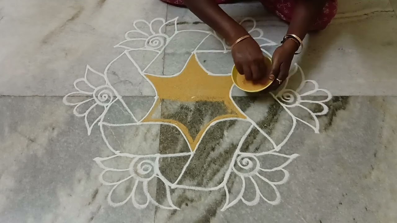 5×3 புள்ளிக்கோலம் | மார்கழி மாத கோலம் | அழகான எளிமையான கோலம் | 