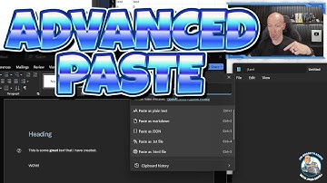 Advanced Paste Walkthrough