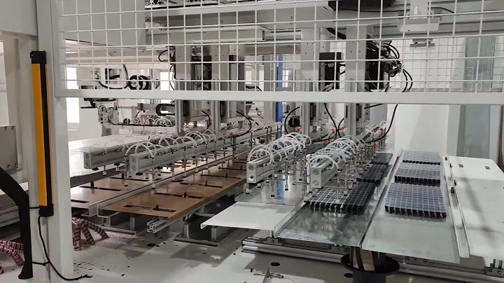 Flawless Alignment: Hongwei PV’s Solar Panel Stacking Welding Automation #HongweiPV #StackingWelding