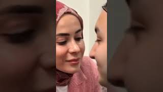 Sweet Halal Kiss Hijab Muslim Couple Moment Cinta Hubb Amor Pure Romance Halal Pyar Soyayya
