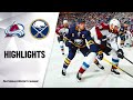 NHL Highlights | Avalanche @ Sabres 2/4/20
