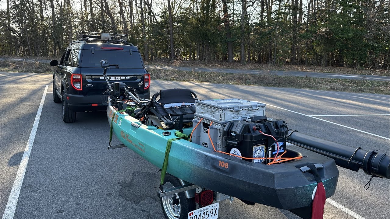 New Fishing Kayak Transport Ford Bronco Sport W Malone Kayak Trailer New Fishing Kayak Transport Ford Bronco Sport W Malone Kayak Trailer