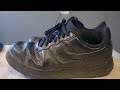 how to clean black air force ones