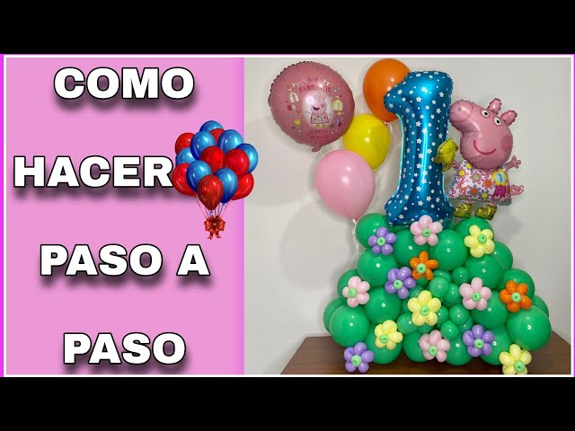 GD Fiestas - 🎈BOUQUET de globos PEPPA PIG🐷 🤗Te enseño como