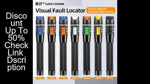 SAIVXIAN 60MW/50MW30MW/20MW/10MW/5MW Visual Fault Locator Fiber Optic Cable Tester 10-60Km Range VFL
