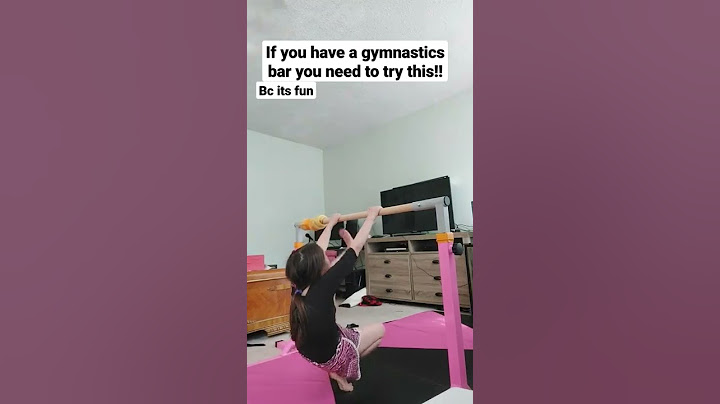 if you have a gymnastics bar you need to try this!!