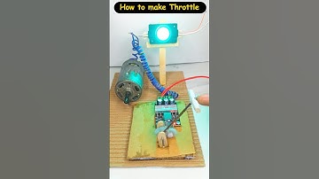 Amazing Idea • How to make Throttle using Dc Motor Speed Controller | #dcmotor #tech #youtubeshorts