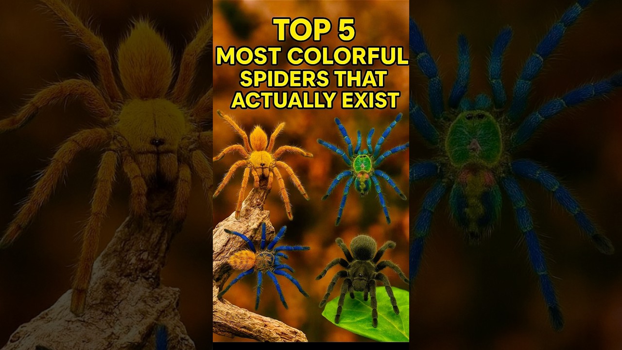 Top 5 most colorful spiders that actually exist✨