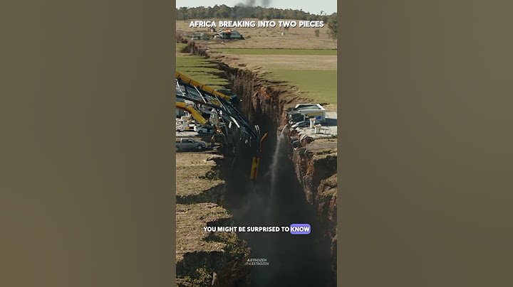 Africa breaking into two pieces #science #sciencefacts