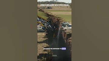 Africa breaking into two pieces #science #sciencefacts
