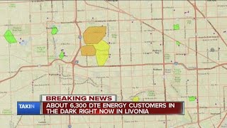 Power outages reported in Livonia