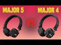 Marshall major 5 vs marshall major 4  full specs compare headphones