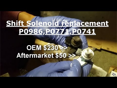 Monje padre Persuasión 2005 Toyota Sienna Transmission Solenoid Valve replacement / p0986 p0771  p0741 - YouTube