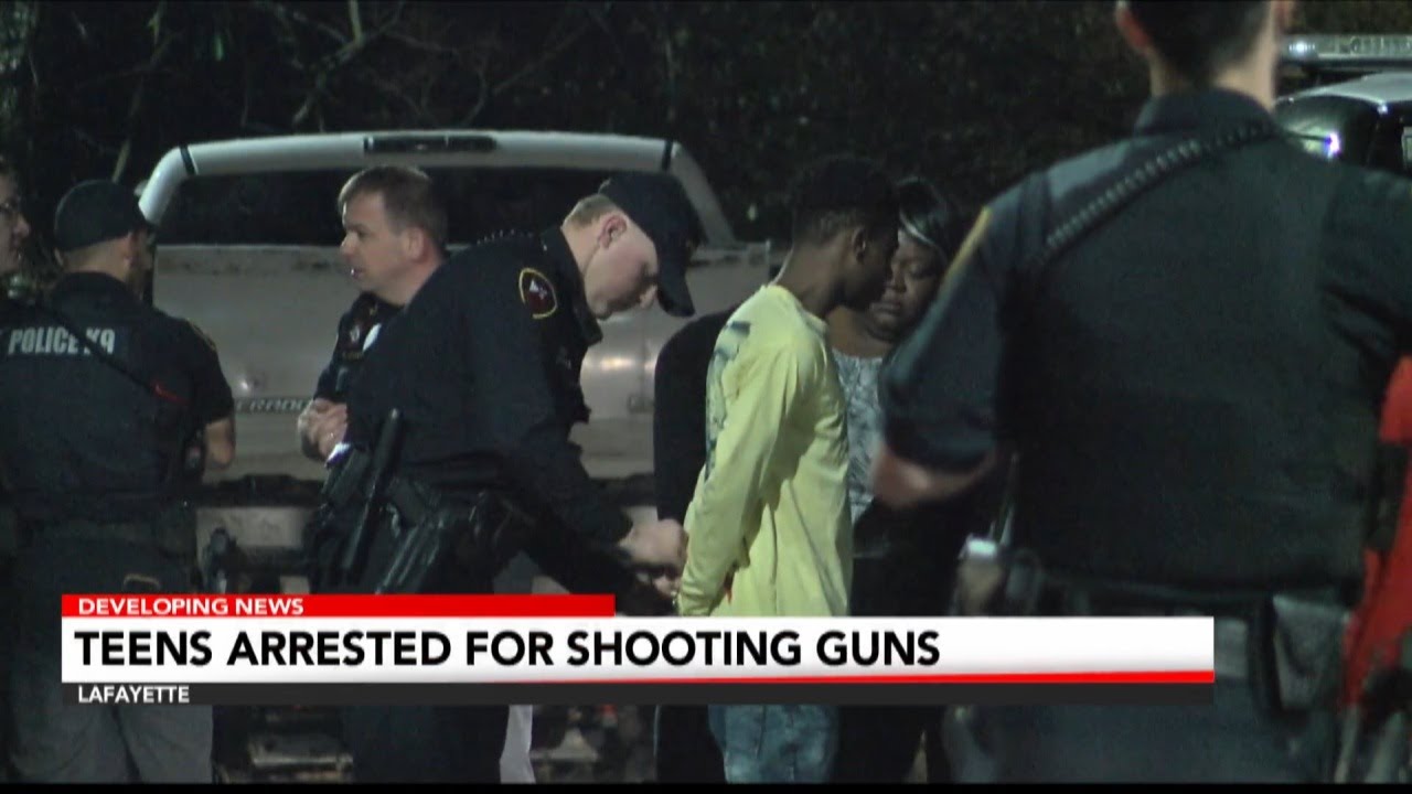 Shots fired on Lafayette's Northside results in 2 teens arrested - YouTube