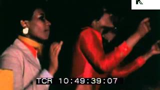 Desmond Dekker performs Israelites, skinhead girls dancing to reggae - 1970s London